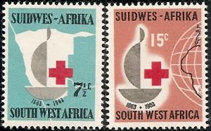 South West Africa  295-96 MNH 1963 Red Cross Centenary