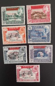 SO) 1946 ADEN, SHIP, LANDSCAPE, ARCHITECTURE, TEMPLE, CASTLE WITH OVERLOAD, MNH