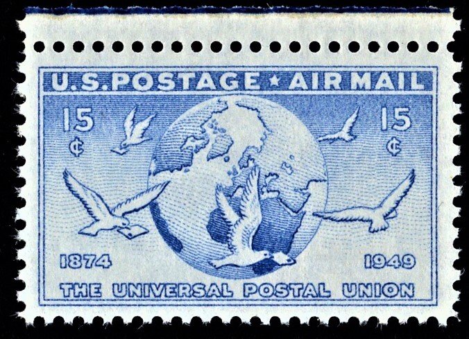 US C43 MNH VF 15 Cent Globe and Doves