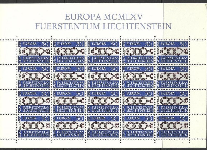 Liechtenstein MNH Set 400 sheet of 20 Lot of 2, 2010 CV $18