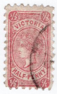 (I.B) Australia - Victoria Postal : ½d Lilac-Rose (SG 181a)