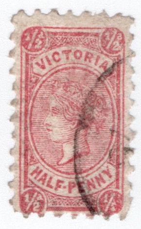 (I.B) Australia - Victoria Postal : ½d Lilac-Rose (SG 181a)