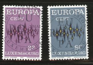 Luxembourg Scott 512-513 Used 1972 Europa set 