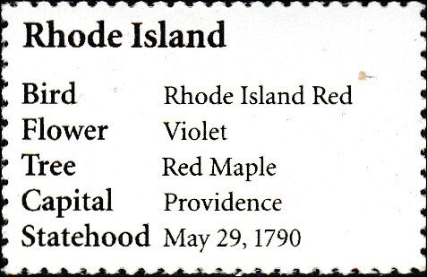 # 3734 MINT NEVER HINGED ( MNH ) RHODE ISLAND