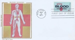 1425 6c BLOOD DONORS - Early Colorano Silk