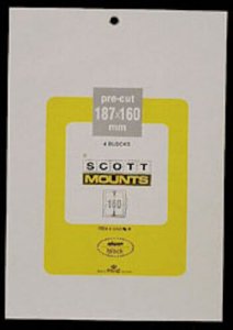 Scott/Prinz Pre-Cut Souvenir Sheets Small Panes Stamp Mounts 187x160 #1016 Clear