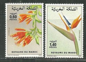 Morocco MNH 549-50 Flowers 1983