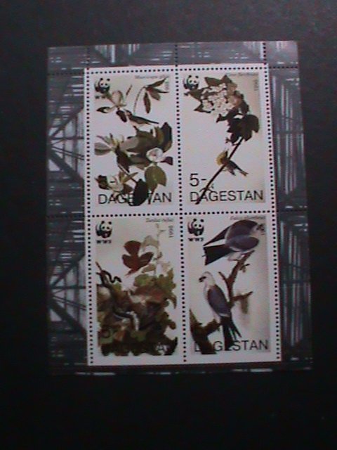 ​RUSSIA-1998 -WWF-WORLD WILD FUND-BEAUTIFUL LOVELY BIRDS -MNH-SHEET VERY FINE