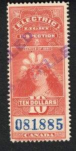 Canada Revenue, Electric Light Inspection, # FE17, used Lot 250107