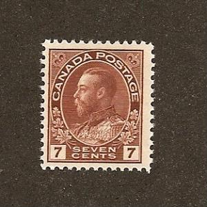 Canada  Scott #114   MH   Scott CV $20.00 