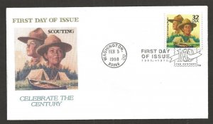 1998 Boy Scouts Celebrate Century # 3183j FDC