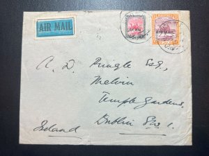 1931 Sudan Airmail Cover Khartoum to Dublin SW1 Ireland