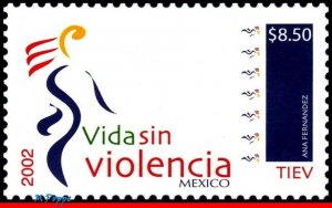 2301 MEXICO 2002 ANTI-VIOLENCE CAMPAIGN, HEALTH, MI# 3011, MNH