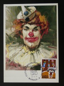 maximum card circus clown Monaco 1977