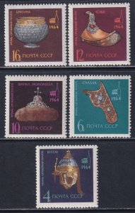 Russia 1964 Sc 2987-91 Kremlin Treasures Stamp MNH