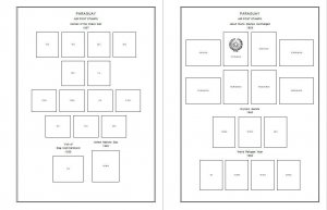 PRINTED PARAGUAY AIRMAIL 1929-1990 STAMP ALBUM PAGES (201 pages)