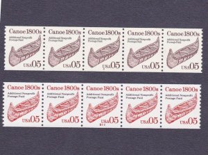 PNC5 5c Canoe US 2453, US 2454 Lot (2) MNH F-VF