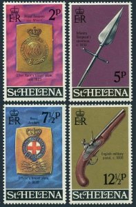 St Helena 267-270,MNH.Michel 254-257. Regimental 1972.Breastplates,Pike,Pistol.