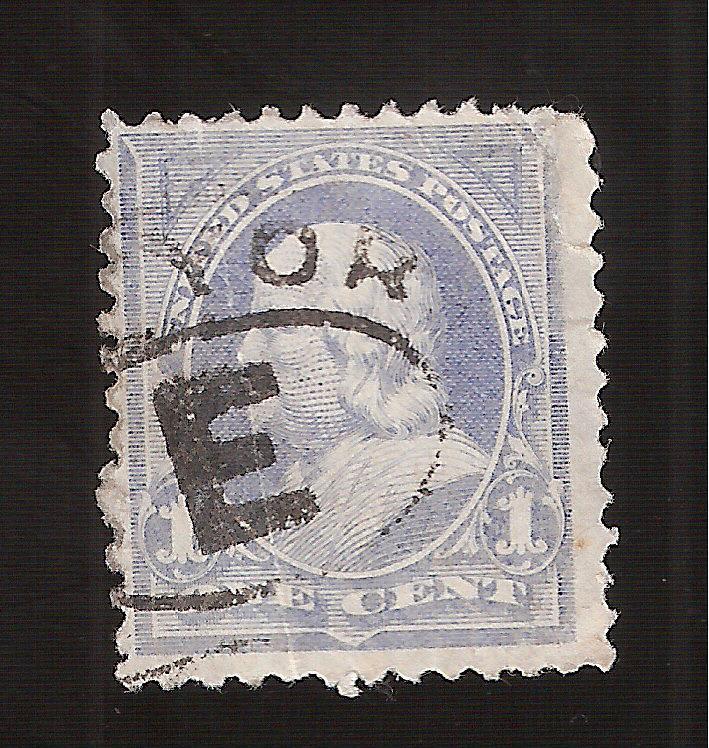 US 1894 SC # 247  1 c FRANKLIN  USED  YORK   E Cancel