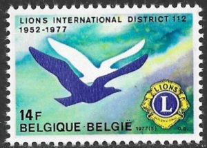 BELGIUM 1977 LIONS International Issue Sc 983 MNH