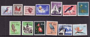 D4-South Africa-Sc#254-66 -unused NH definitive set-Birds-19