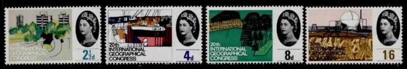 Great Britain 410-3 MNH International Geographical Congress, Nuclear Reactor