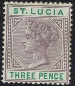 ST LUCIA 1886 QV KEY TYPE 3D DIE I 