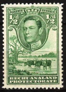 Bechuanaland Protectorate 1938 Buffaloes 1/2 d MNH