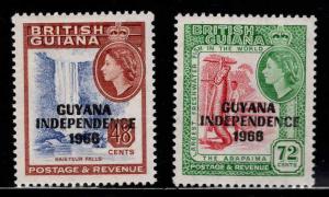 GUYANA Scott 15-16 MNH** 1966 Independence stamps