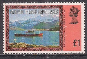 Falkland Islands Dependencies 1980 QE2 £1 SG 287a MNH  ( C240 )