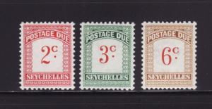 Seychelles J1-J3 MH Postage Due Stamps
