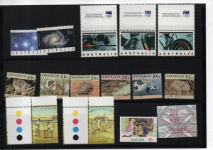 Australian Mint Stamps MNH - range from 1992-1998 as per image (34152)