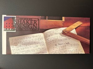 2024 Shakers Design Handcrafted Cachet FDC 8.75 x 4 Written Hymns Songs