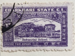 AlexStamps INDIA - CHARKHARI #30 VF Used 