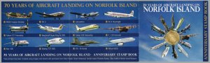 NORFOLK ISLAND  2012 Norfolk Aircraft Landing Booklet; Scott 1058, SG 1152a; MNH