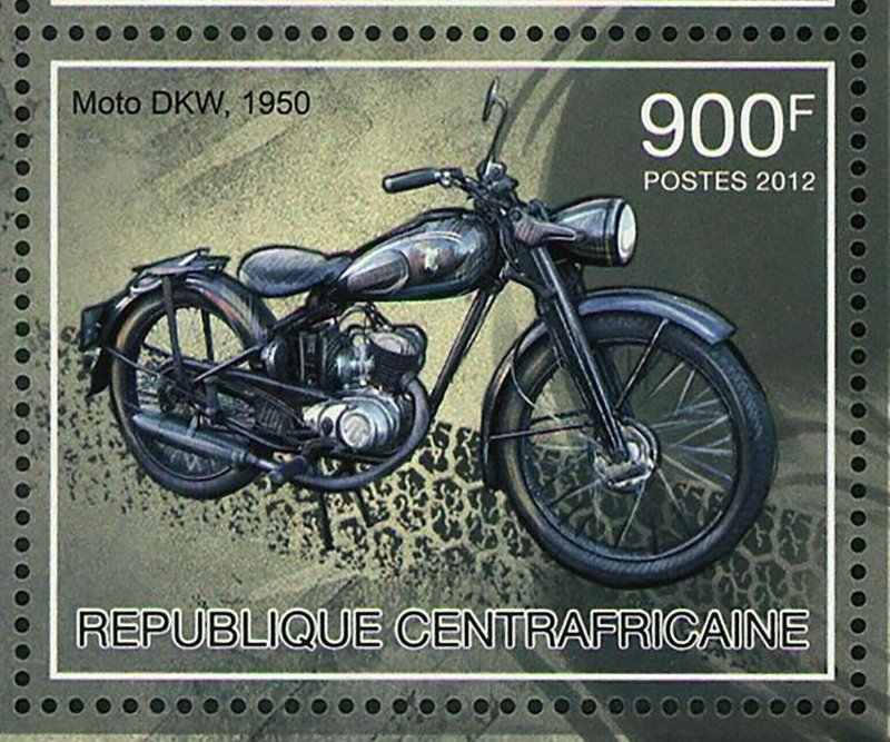 Motorcycles Stamp Moto DKW Moto Roper Steam BSA NSU Sportmax S/S MNH #3832-3835