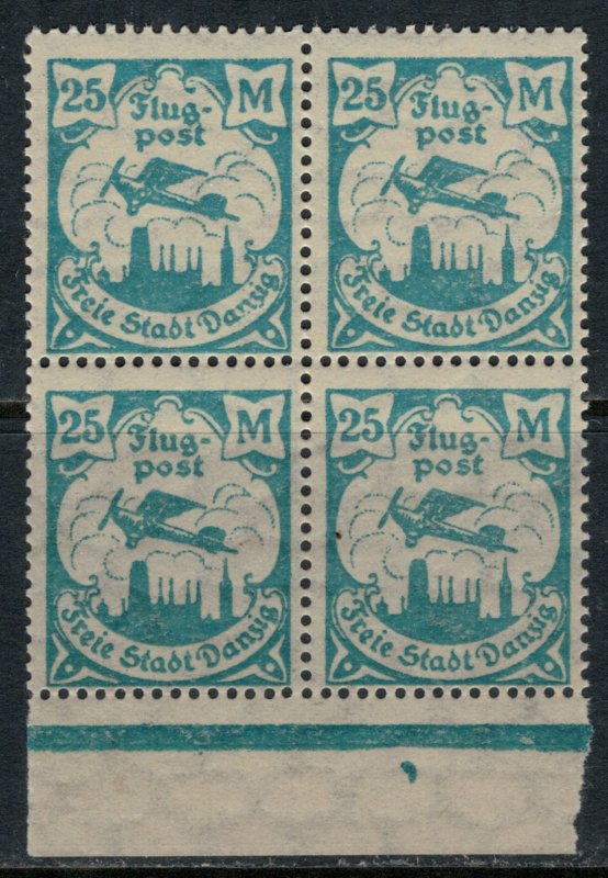 Danzig #C14* NH  Block of 4  CV $7.65+