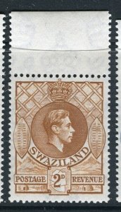 SWAZILAND; 1938 early GVI issue Mint MNH 2d. Marginal ( hinged on margin )