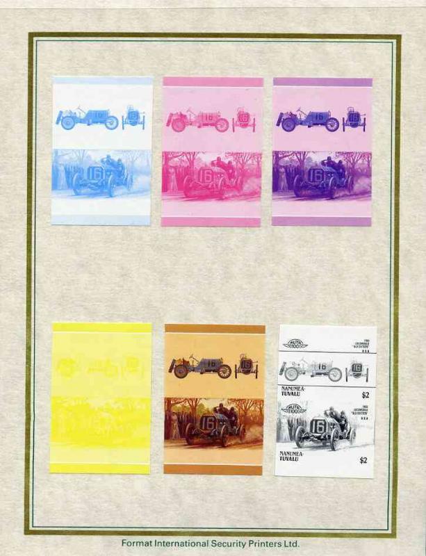 Tuvalu - Nanumea 1986 Cars #3 (Leaders of the World) $2 L...