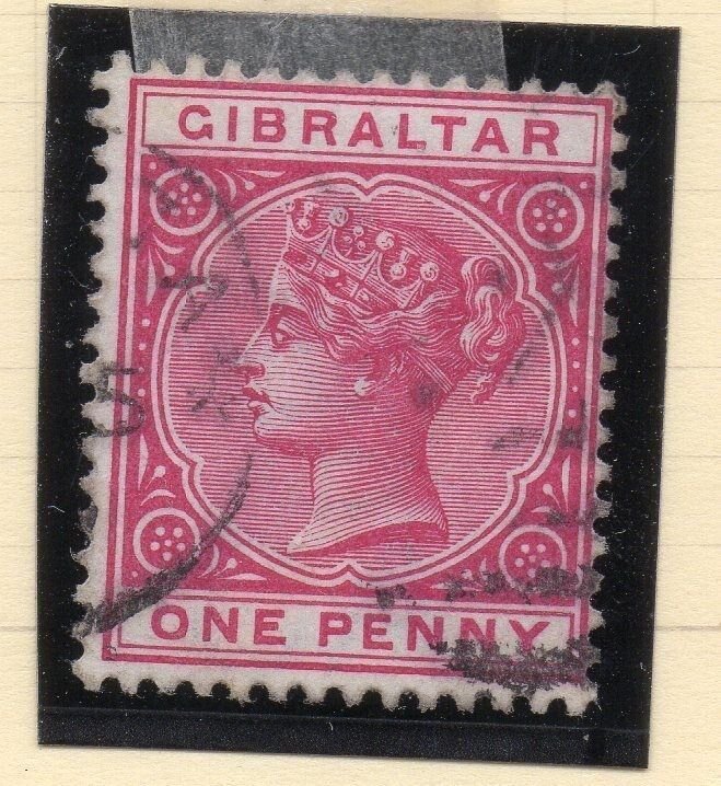 Gibraltar 1880s Early Issue Fine Used 1d. 117241