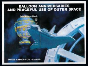 [66151] Turks & Caicos Islands 1983 Space Travel Weltraum Souvenir Sheet MNH