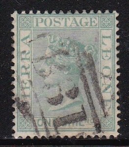 Album Treasures Sierra Leone Scott # 20 1sh Victoria Very Fine Used-