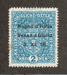 Austria / Italian Occupation  - Sc# N18 MH (some tone) - Signed  /  Lot 0824125