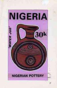 Nigeria 1990 Pottery - original hand-painted artwork for ...