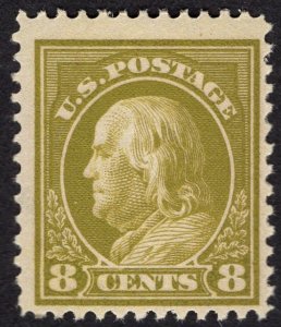 US #414 Fine. w/Original Gum. Never Hinged.