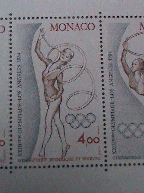 ​MONACO STAMP:1984 SC#1418 OLYMPICS GAME LOS ANGELES  MNH S/S SHEET