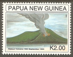 PAPUA NEW GUINEA Sc# 884 MNH FVF Rabaul Volcano Eruption