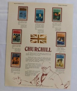 Nicaragua 918-922 C849-C850 Sir Winston Churchill Mint w/ Display Card