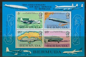 Bermuda Scott 321a MNH Souvenir Sheet