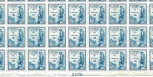 Doyle's_Stamps: MNH Sheet of 1933 T. Kosciuszko, Scott #734**